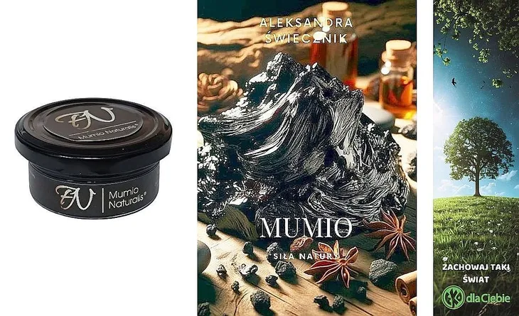 Zestaw Mumio Naturalis 50 gr i książka Mumio siła natury