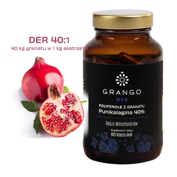 GRANGO MEN - polifenole z granatu - 90 kaps.