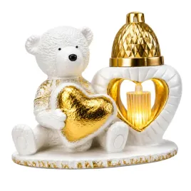 znicz-gipsowa-figurka-nagrobna-zloty-mis-serce-lampka-led-gips-latarenka