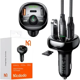 mcdodo-transmiter-fm-bluetooth-szybka-ladowarka-3x-usb-usb-c-100w-pd-qc-3-0