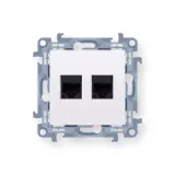simon-10-gniazdo-komp-2x-rj45-kat-6-biale