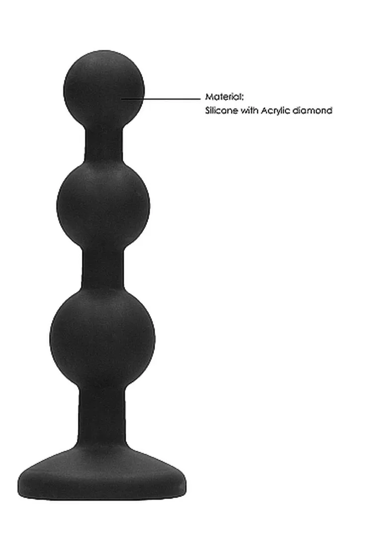 silicone-beaded-diamond-butt-plug-black