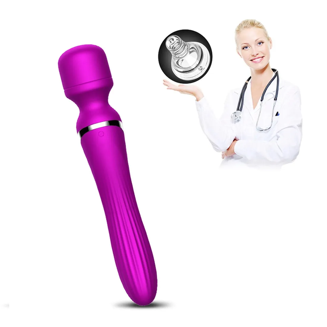 stymulator-silicone-dual-massager-usb-7-7-function-purple-stan-nowy