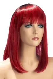 perruque-elvira-bicolore-rouge