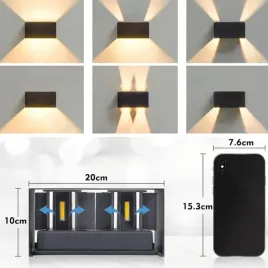 pakiet-2-lamp-sciennych-zew-wew-led-nowoczesna-ciepla-biala-3000-k-ip65-wodoodporna-kwadrat-alu-regulacja-kata-oswietlenia