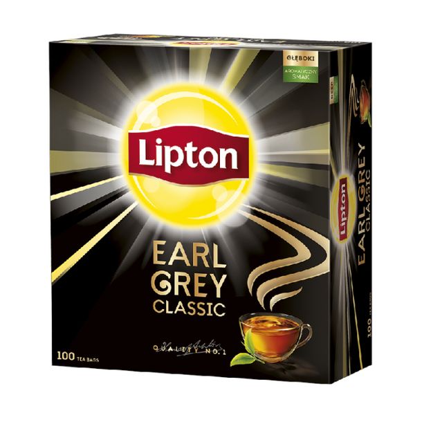 Herbata Ekspresowa Lipton Earl Grey 100 torebek