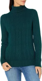 amazon-essentials-damski-sweter-zielony-z-golfem-xl-j9c
