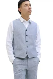 jackandjones-elegancka-kamizelka-z-lnu-i-bawelny-niebieska-melanz-48-j9b