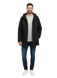 springfield-czarna-parka-z-kapturem-i-kieszeniami-do-bioder-xl-j9b