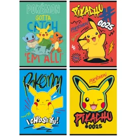 4-szt-x-zeszyt-a5-16-kartek-kratka-pokemon-pikachu-kazdy-inny