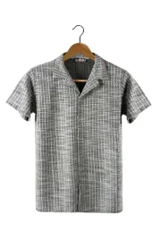 meska-koszula-casual-krotki-rekaw-szara-kratka-lekka-m-5ia