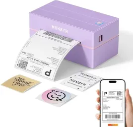 drukarka-etykiet-munbyn-itpp130b-bluetooth-usb-4x6-203-dpi-fiolet