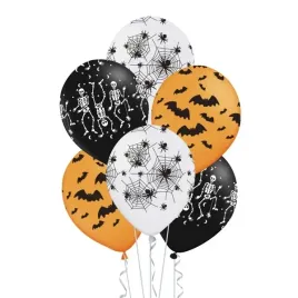 balony-lateksowe-mix-halloween-nietoperze-pajaki