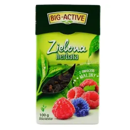 big-active-zielona-z-malina-100g-herbata-lisciasta