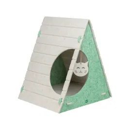 trixie-lucy-legowisko-jaskinia-dla-kota-piaskowy-zielony-filc-trojkatna-465038-cm