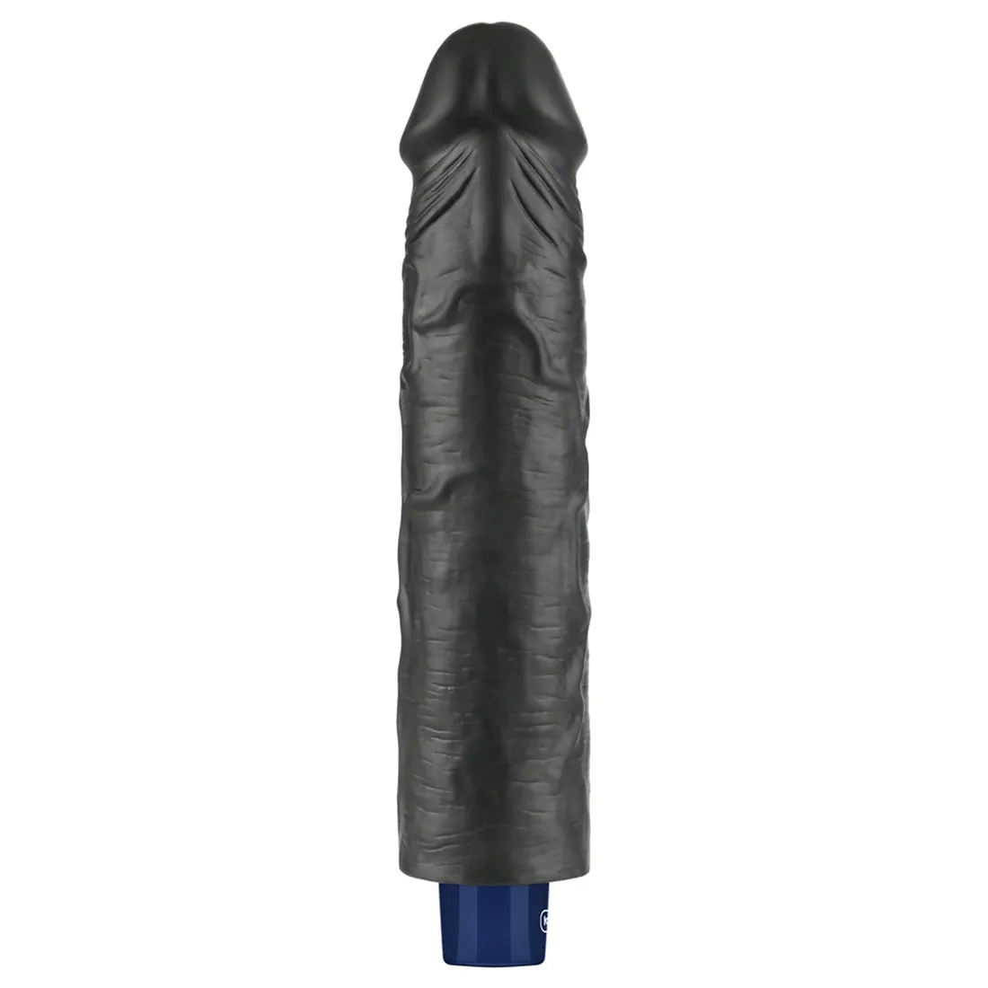 9-5-real-softee-rechargeable-tpe-vibrating-dildo-black