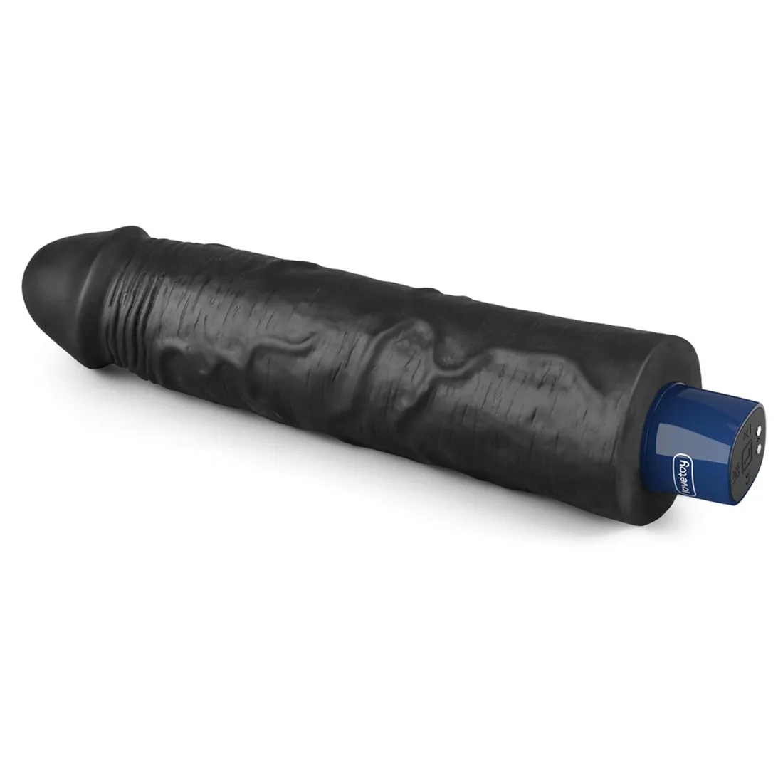 9-5-real-softee-rechargeable-tpe-vibrating-dildo-black