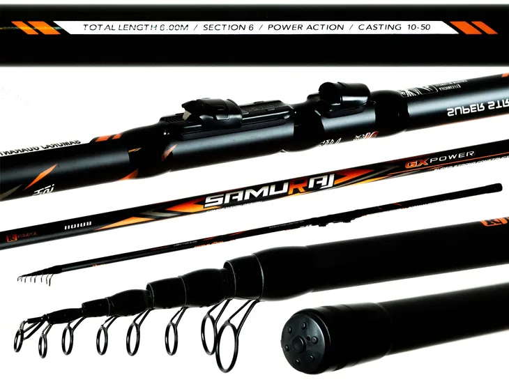 WĘDKA BOLONKA RUMPOL SAMURAJ GX POWER 6M 10-50G TELESKOPOWA RUMPOL 110109