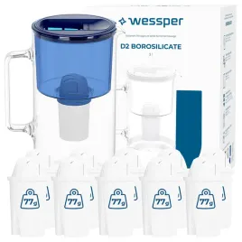 dzbanek-filtrujacy-szklany-wessper-3l-d2-borosilicate-11x-filtr-do-wody