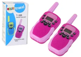 walkie-talkie-krotkofalowki-rozowe-zasieg-3km-dla-dzieci-lean-toys