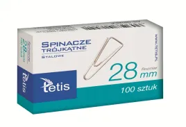 spinacze-28mm-tetis-trojkatne-100-sztuk