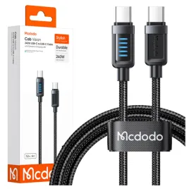 mcdodo-kabel-usb-c-usb-c-szybkie-ladowanie-usb-typ-c-pd-240w-1m-led-czarny