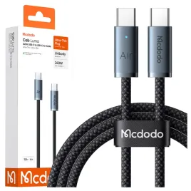 mcdodo-kabel-usb-c-usb-c-szybkie-ladowanie-usb-typ-c-240w-2m-led-czarny