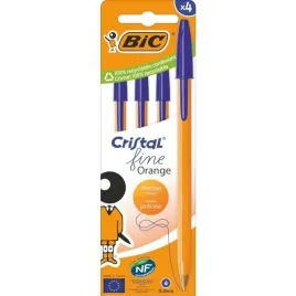 dlugopis-orange-fine-cristal-4szt-niebieski-bic