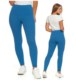 moraj-legginsy-getry-damskie-wysoki-stan-prazek-niebieskie-l-xl