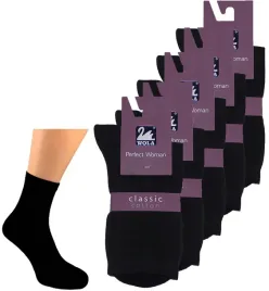 wola-skarpety-damskie-5-par-cotton-czarne-33-35