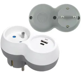 rozgaleznik-elektryczny-zlodziejka-z-uziemieniem-ladowarka-usb-a-c-biala