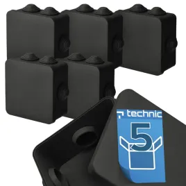 5x-edo-technic-puszka-hermetyczna-natynkowa-dlawiki-ip55-109x109h57-czarna