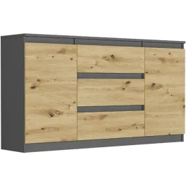 komoda-140-z-szafka-3-szuflady-2-polki-antracyt-mix-artisan-r140s3