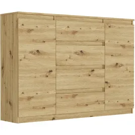 modna-komoda-szafka-140-4-szuflady-2-polki-artisan-r-140-s4