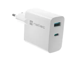 natec-ladowarka-sieciowa-ribera-gan-1x-usb-a-1x-usb-c-45w-biala