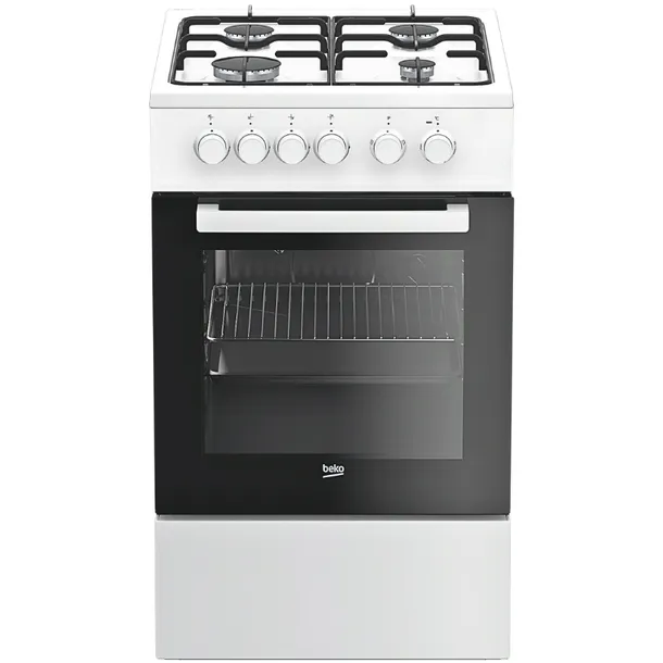 KUCHNIA KUCHENKA GAZOWA BEKO FSS52020DW 50 CM PIEKARNIK A GRILL PAROWY