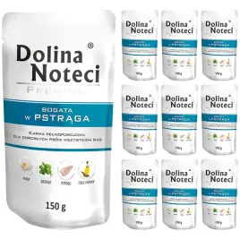mokra-karma-dla-psa-dolina-noteci-premium-z-pstragiem-150-g-10-szt
