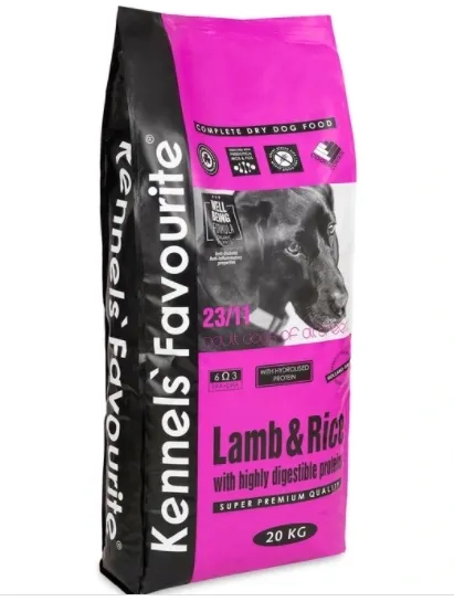 KENNELS' FAVOURITE LAMB & RICE 20 kg sucha karma z jagnięciną Pies Dorosły
