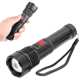 latarka-reczna-led-mocna-taktyczna-cob-12w-zoom-akumulator-2200-mah-czarna
