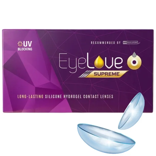 Soczewki miesięczne EyeLove Supreme 6 szt. Moc: -3,50