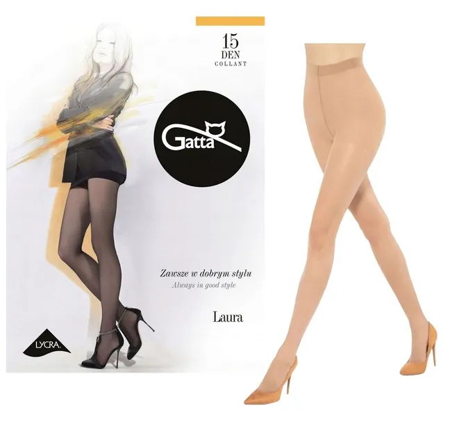 RAJSTOPY GATTA LAURA 15 DEN VISONE 6-XXL