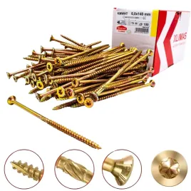 wkrety-ciesielskie-kmwht-6x140-torx-leb-stozkowy-klimas-100sztuk