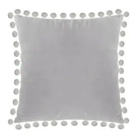 poszewka-na-poduszke-40x40-jasno-szara-poduszka-welurowa-pomponiki