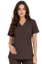 bluza-medyczna-czekoladowa-casual-premium-roz-xs