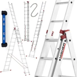 drabina-aluminiowa-3x11-profesjonalna-150kg-hak-magnes-krause-gratis