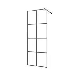 invena-scianka-walk-in-110x200-czarna-kratka-loft-szklo-8-mm-hartowane