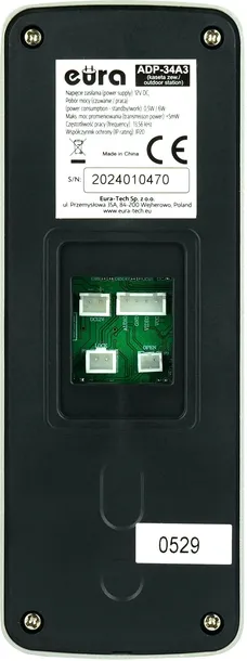 domofon-eura-adp-34a3-czarny-waga-z-opakowaniem-0-6-kg