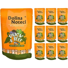 mokra-karma-dla-kota-dolina-noteci-superfood-kaczka-z-wolowina-10-x-85-g