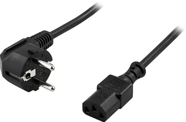 Kabel zasilający do komputera C13 standard 1,5-1,8m Czarny firmowy