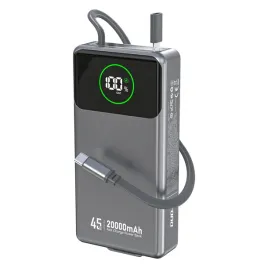 powerbank-k31-pro-20000mah-ze-zwijanym-kablem-usb-c-45w-szary